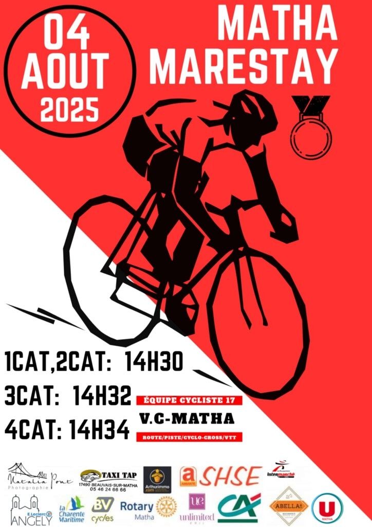 Course cycliste à Matha