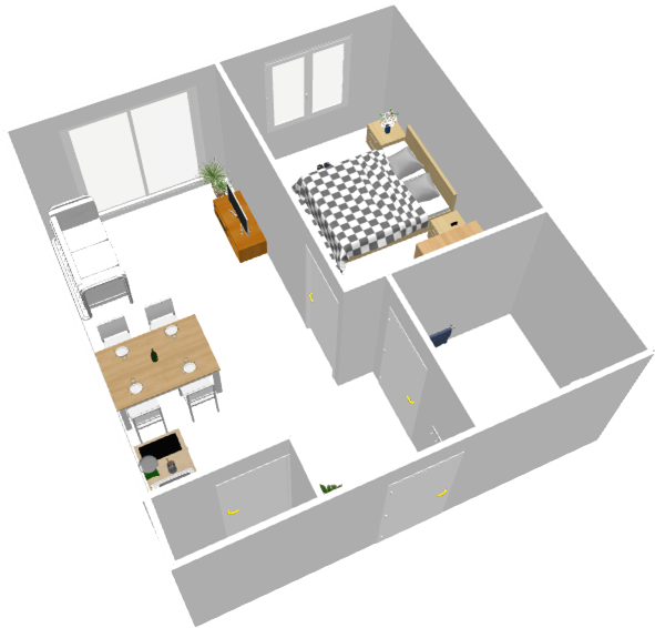 chambre modèle T2