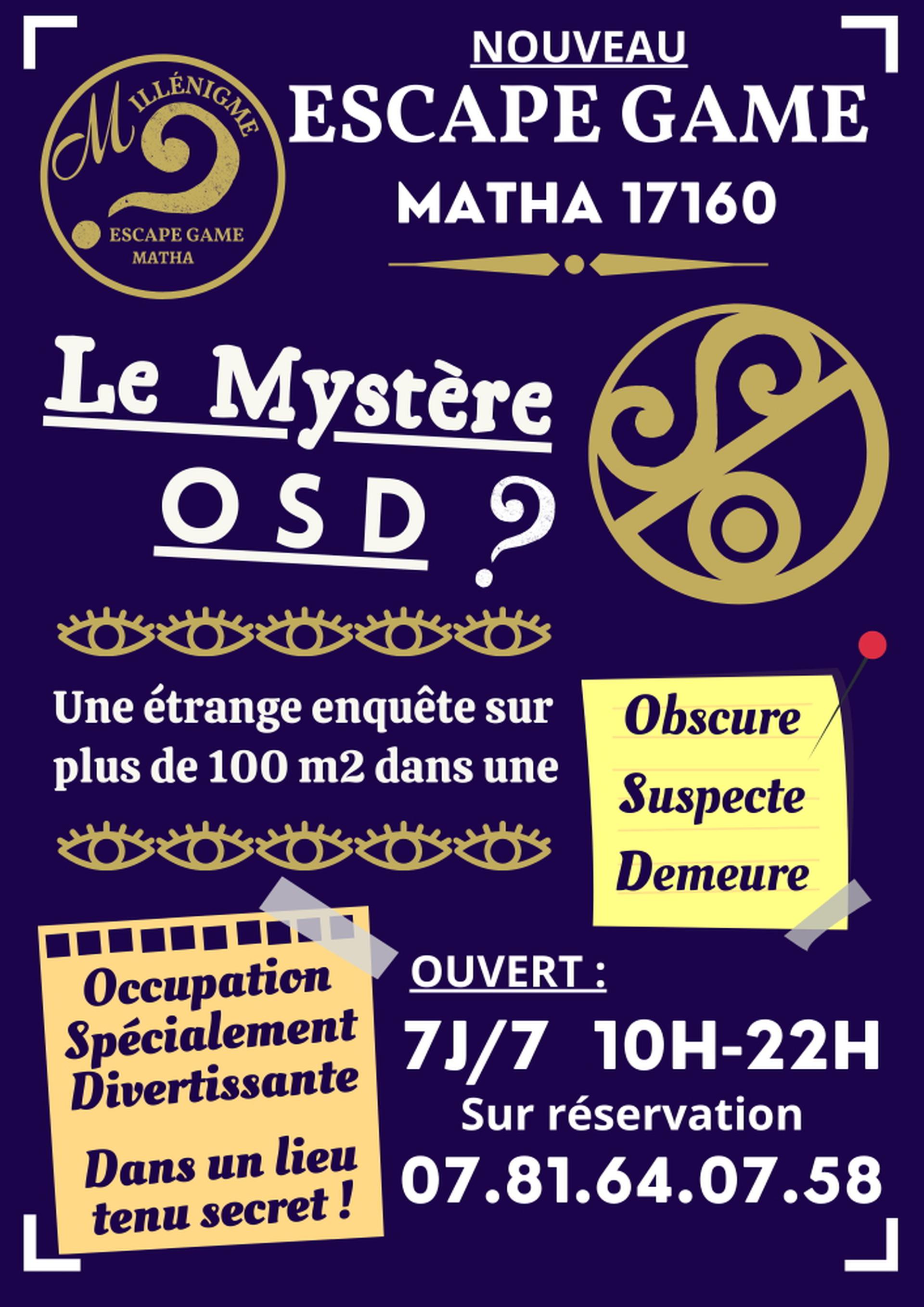 affiche escape game 2022 - Antoine Glémain affiche escape game 2022