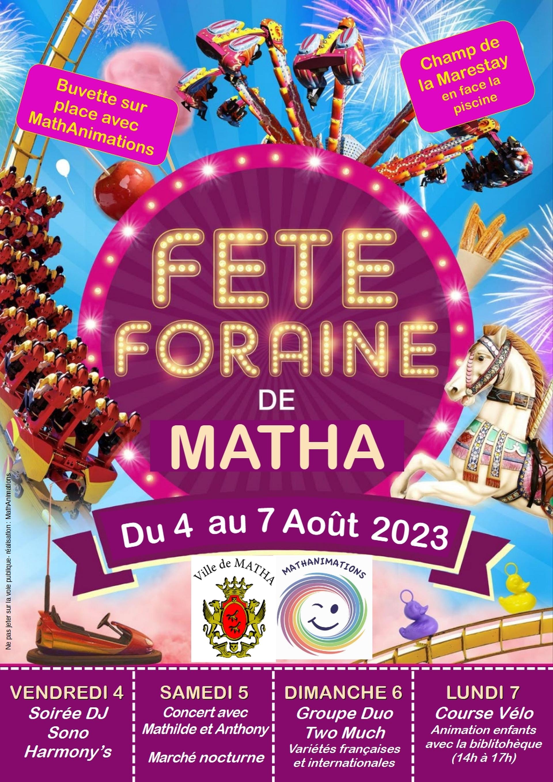 Affiche fête de la Marestay - MathAnimations Affiche fête de la Marestay
