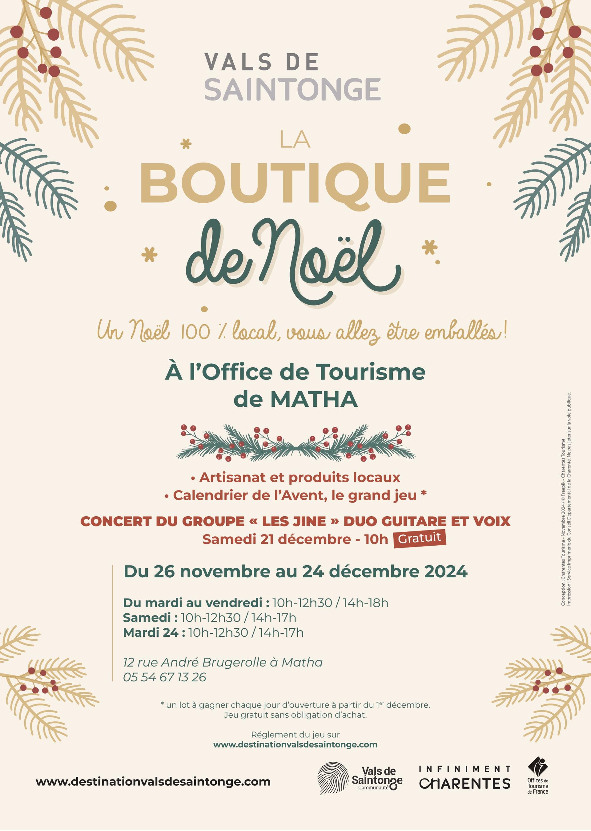 boutique de noel office de tourisme