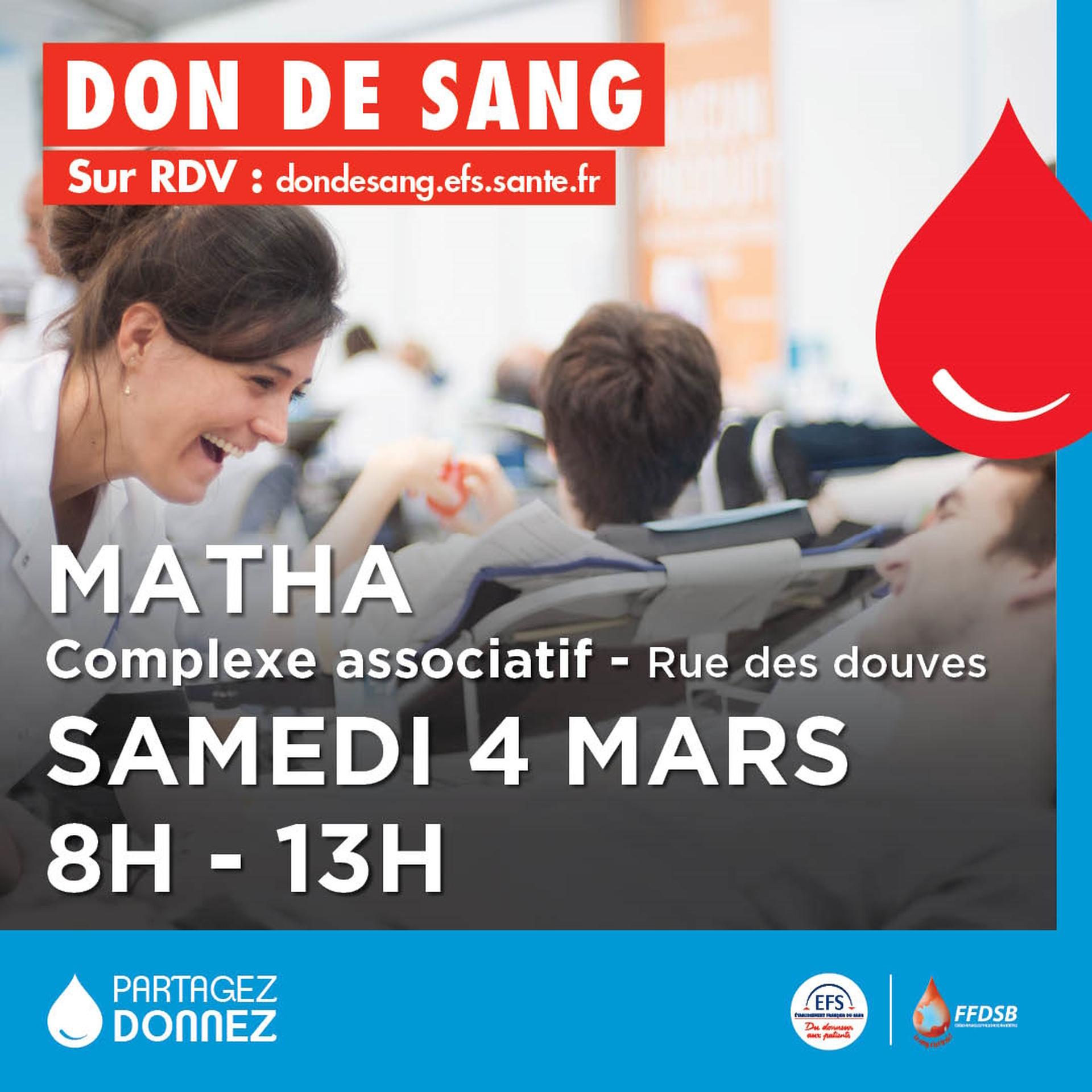 don du sang 4 mars