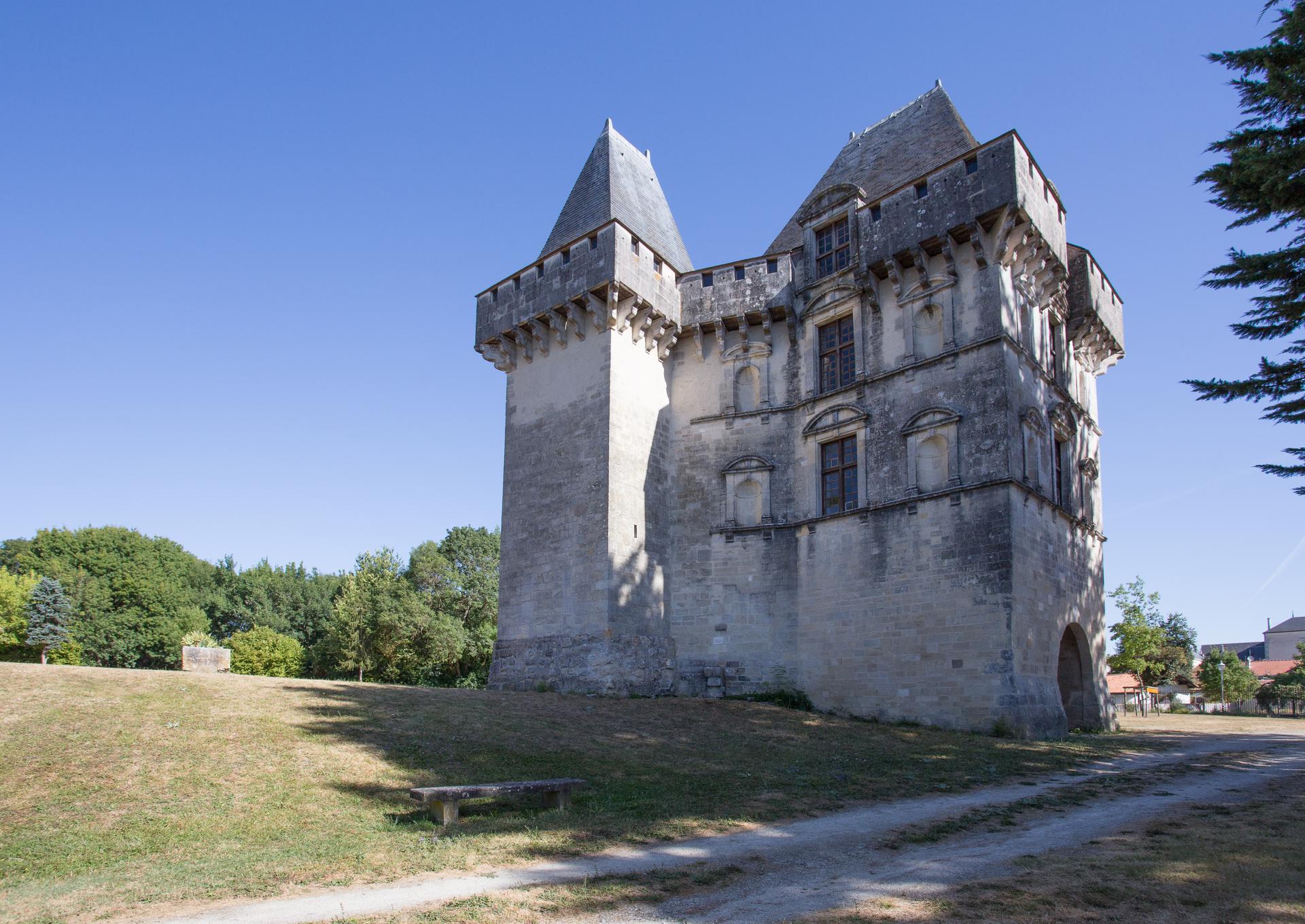 Photo de la vue du château par l'arrière